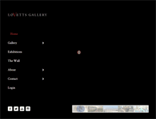 Tablet Screenshot of lovettsgallery.com